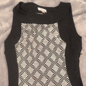 EUC Calvin Klein Black and White Women's Dress